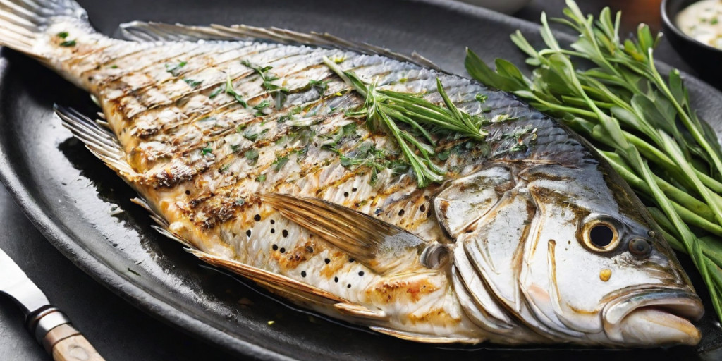 Le Cha ca, dorade grillée à la sauce aromatisée